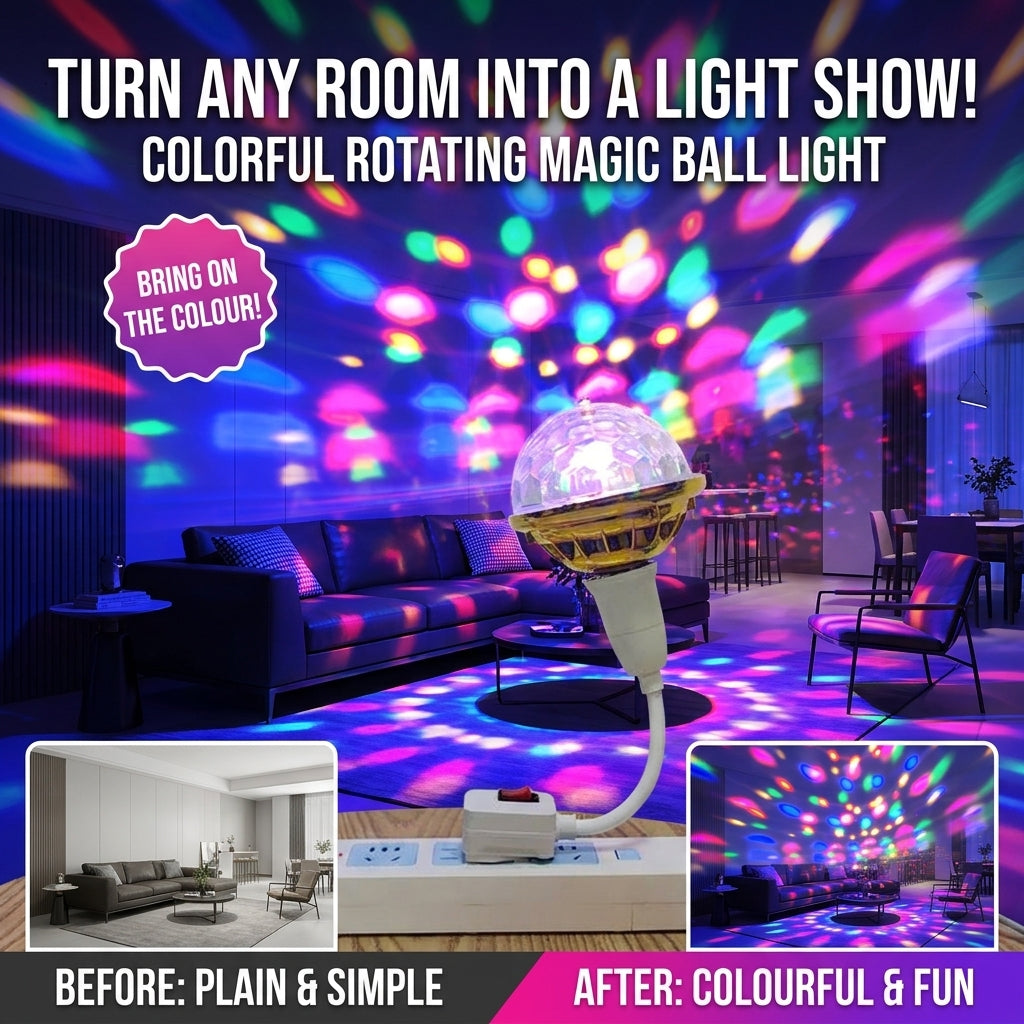 Colorful Rotating Magic Ball Light