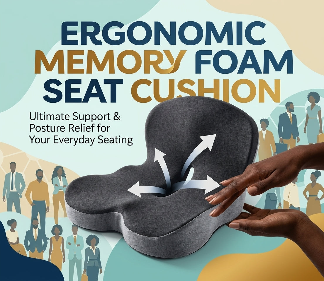 Ergonomic Orthopedic Seat Cushion