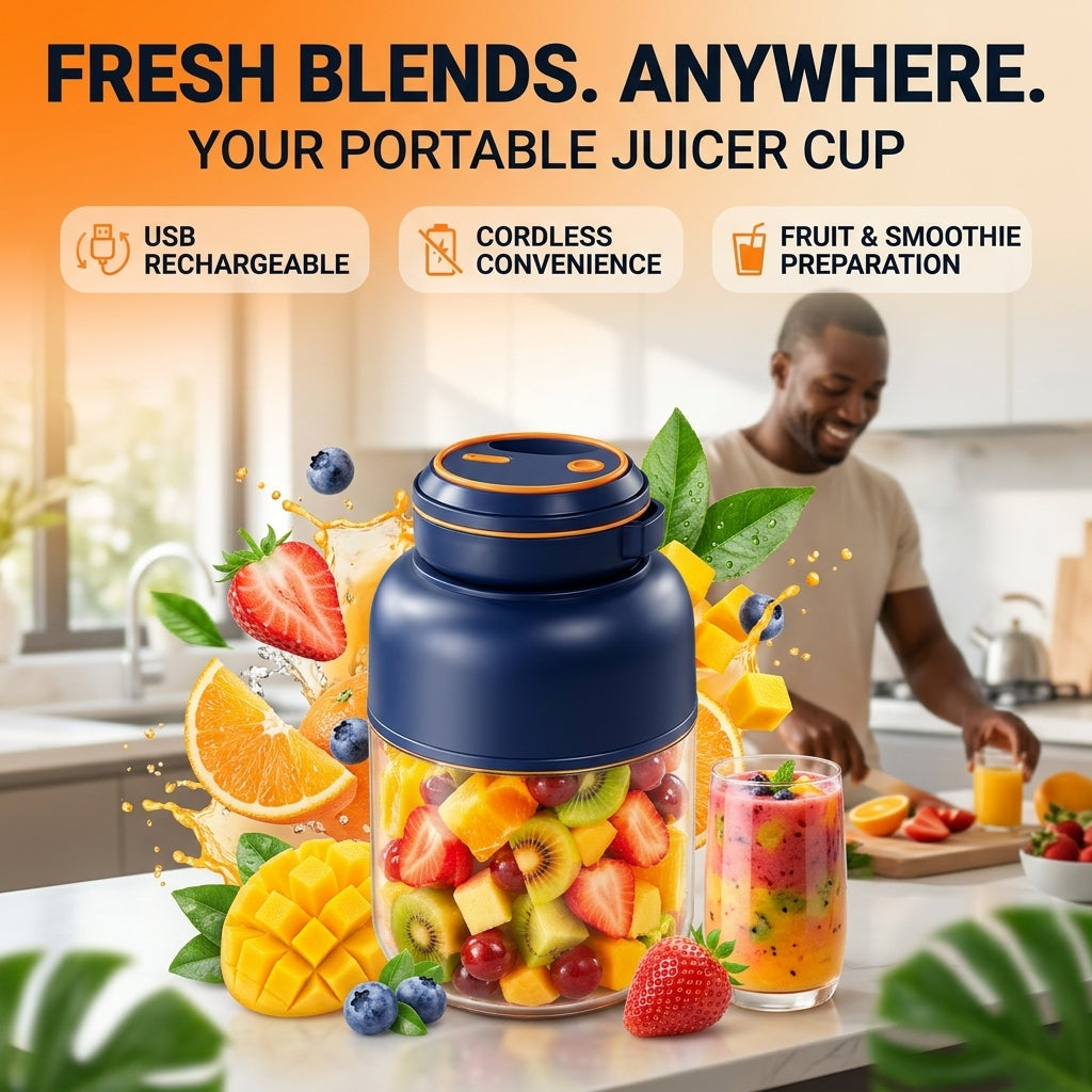 Portable Wireless USB Rechargeable Juicer Cup