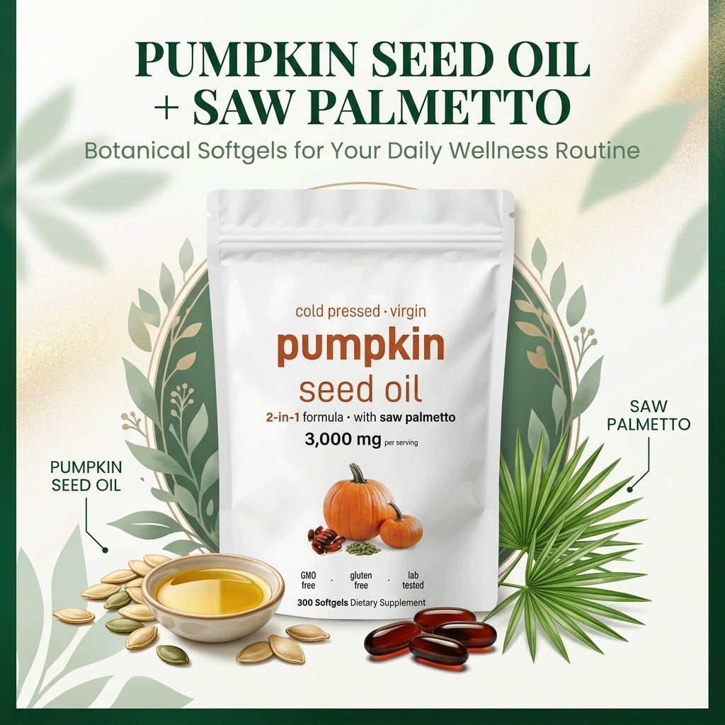 Pumpkin Seed Oil + Saw Palmetto Softgels